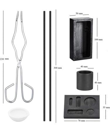 NiocTech Graphite Torch Casting Kit - 7 Piece Set with Crucible and Ingot Mold - Buy Online on GoSupps.com