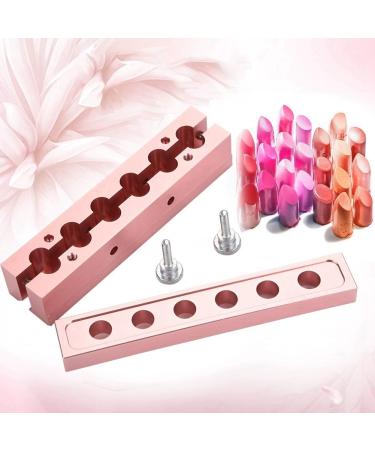 Dingln 12.1 DIY Lipstick Mold - Rose Gold Aluminum Alloy Lip Balm Maker Tool (6 Holes) for Perfect Custom Lip Products - Buy Online on GoSupps.com