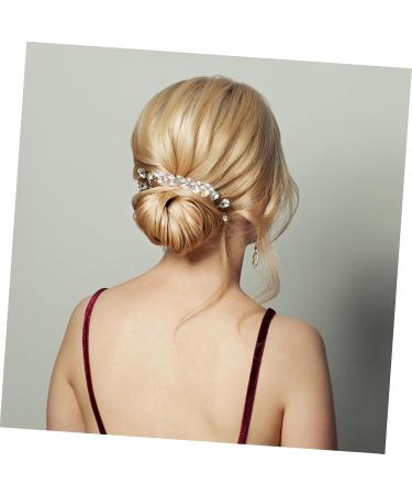 Ipetboom Fashionable Diamond Hair Accessories Hair Barrettes Hair Clips Hair Pin Bridal Headpiece Women Headpiece Sparkly Hair Clip Girl Headpiece Women's Crystal Wedding Comb - Buy Online on GoSupps.com
