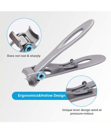 Seniors Thick Toenail Clippers for Ingrown Nails - Surgical Grade Stainless Steel Trimmer Nipper - Red - Buy Online on GoSupps.com