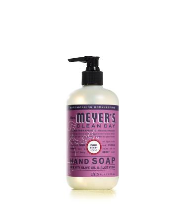 Mrs. Meyer's Hand Soap  Made with Essential Oils  Biodegradable Formula  Plum Berry  12.5 fl. oz