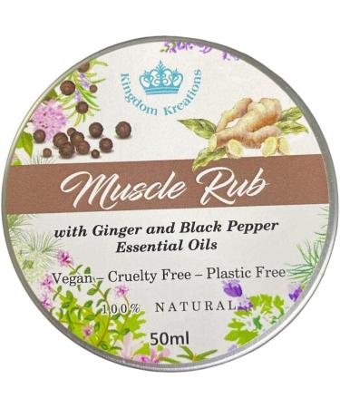 Muscle Rub with Ginger & Black Pepper - 100% Natural - Buy Online on GoSupps.com