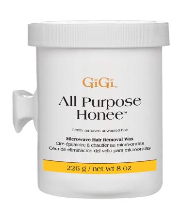 GiGi All Purpose Honee - Microwave Hair Removal Wax, 8 Ounces 8 Ounce (Pack of 1) All Purpose Honee