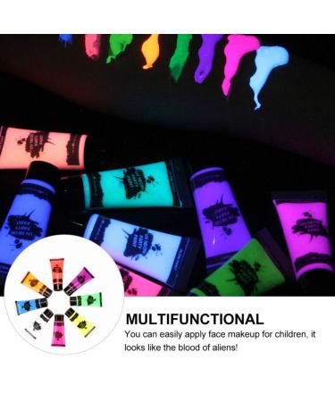 Beaupretty Glow-in-the-Dark Makeup Box - 8PCS Neon Halloween Face Kit with Stencils | International Shipping - Buy Online on GoSupps.com