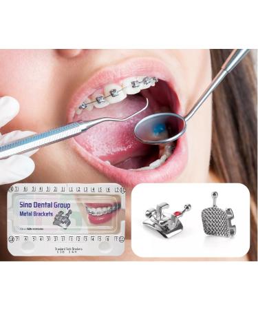 Braces Kit -200pcs/Box Bondable Metal Brackets For Teeth 0.022 Slot With 3 Hook (Standard Roth) - Buy Online on GoSupps.com