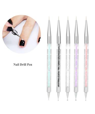 Nail Drill & Dekaim 5PCS Double Heads Crystal Dotting Tools - Premium Nail Art Paint Set for Manicure Enthusiasts | International Shipping Available - Buy Online on GoSupps.com