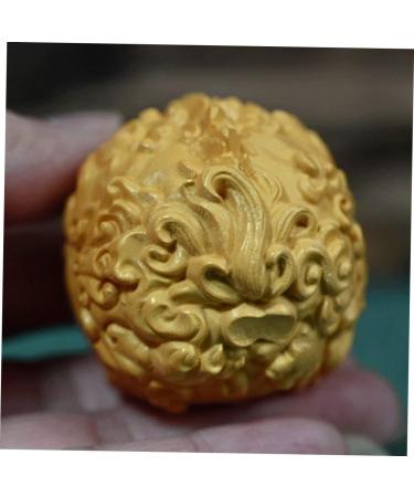 Shop Homsfou Chinese Decor Tool - Boxwood Handball Massage Exercise Ball (4x4.5x4.5cm) | Creative Desktop Decoration - Buy Online on GoSupps.com
