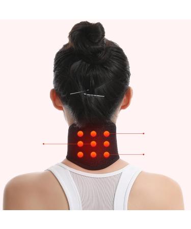Neck Support Collar Collar Neck Pad | Heating Warm Hot Compress Adjustable Magnetic Support Brace For Sleeping Relief Relaxation - Buy Online on GoSupps.com