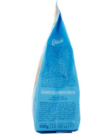 Colussi Biscotti Frollino con Cioccolato in Pezzi Butter Cookies with Chocolate Chips 300 g - Buy Online on GoSupps.com