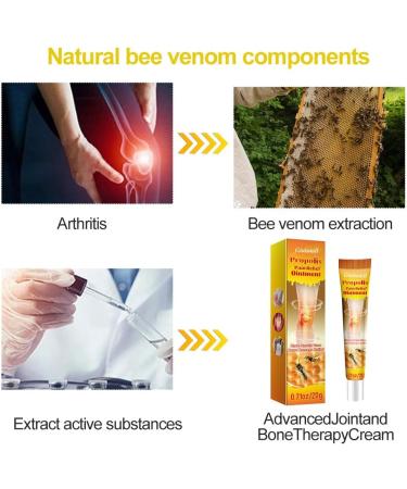 Giutsaull Bee venom gel 2 pieces bee venom cream professional propolis gel joint cream soothing for neck waist back feet and legs - Buy Online on GoSupps.com
