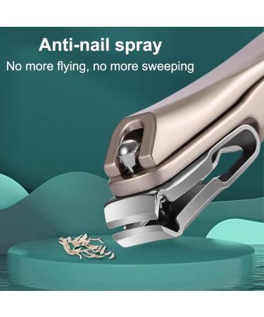 360 Rotating Nail Clippers for Seniors Long Handle Stainless Steel Nail Clippers Heavy Duty Toenail Finger Clippers for Thick Nails (Silver) - Buy Online on GoSupps.com
