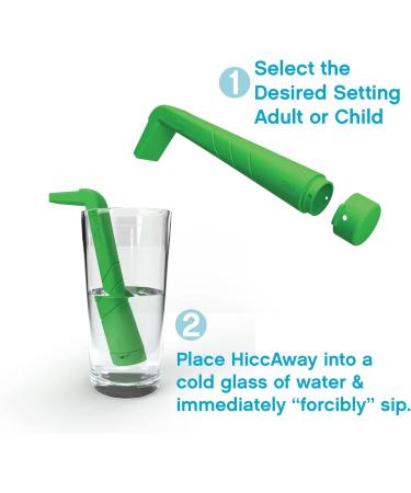 HiccAway - As Seen On Shark Tank - Classic Green - Fast-Acting Original Remedy for Hiccups - Buy Online on GoSupps.com