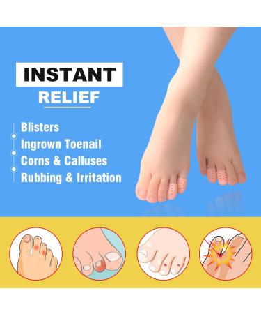 Toe Protection Silicone Caps - 20 Pieces | Small Toe Cushions & Shields for Blisters | Unisex | 2023 - Buy Online on GoSupps.com