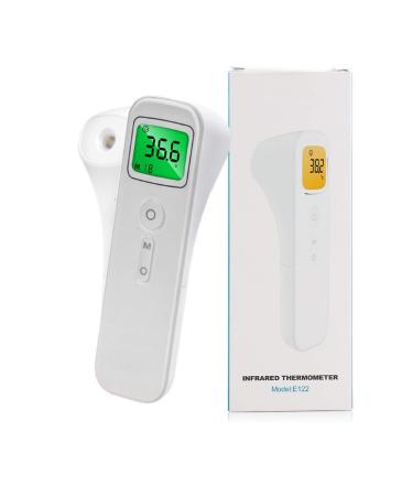 Forehead Infrared Thermometer AGM Non-Contact Digital LCD Handheld Thermometer Instant Reading for Baby Adults and Object White-E122