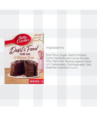 AETN Creations Gluten-Free Baking Bundle - Betty Crocker 2 Pack of Devils Food Chocolate Cake Mix and Chocolate Fudge Brownie with AETN Wooden Mixing Spoon - Buy Online on GoSupps.com