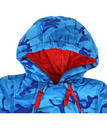 Baby Boys Winter Hooded Romper Snowsuit 12-18 Months | Cotton Jumpsuit Outfit with Gloves & Booties | 3-24 Months - Buy Online on GoSupps.com