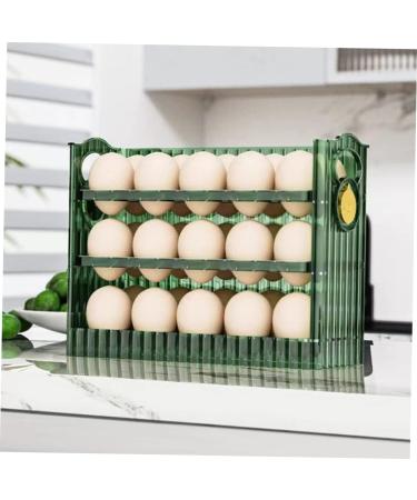 Healvian Egg Storage Box Eggs Egg Holder for Fridge Egg Organizer Egg Preservation Tray Crisper Side Door Green 26X20X10CM - Buy Online on GoSupps.com