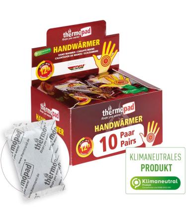Thermopad Handwarmer | Soft Warming Pillow - 10 Pairs of Instant Heat Pads & Toe Warmers for 8 Hours of Comfort - Buy Online on GoSupps.com