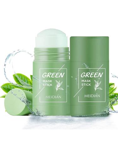 Green mask stick green tea Clay mask green tea mask pencil deep cleaning for oil control removed moisturized and control the oil regulate the water for all skin types