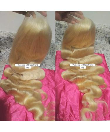 30 Inch 613 Lace Front Wig - Human Hair 13x4 HD Body Wave Blonde Wig with Pre-Plucked Hairline - Buy Online on GoSupps.com