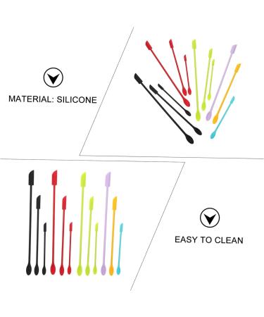 Iwowhero 12-Piece Silicone Spatula Set for Cosmetic Bottles & Kitchen Care - Durable Household Tools for Home Use - Buy Online on GoSupps.com