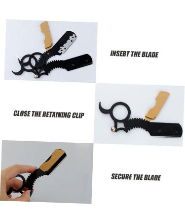 Stainless Steel Healeved 2-in-1 Shaver Holder & Razor for Men | Manual Bear Razing Hairdresser Tools - Buy Online on GoSupps.com
