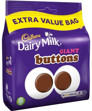 Cadbury Dairy Milk Giant Buttons Milk Chocolate Bag 330 g (Pack of 1) Chocolate 330 g (Pack of 1) - Buy Online on GoSupps.com
