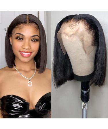 Short Bob Wig Human Hair 13x5 Lace Front Wigs T Part Short Black Bob Wigs For Black Women, Glueless Lace Front Wigs Human Hair Lace Front Wigs Straight Frontal Bob Wig Human Hair 180% Density 10 Inch 10 Inch bob wig human …