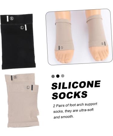 FOMIYES 4 Pairs Arch Support Sleeves & Insoles - High Arch Orthotic Inserts for Men & Women | Plantar Pads & Massage Accessories - Buy Online on GoSupps.com