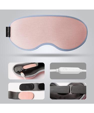 TEMGCO USB Heated Eye Mask - Pink | 100% Light Blockout, 3D Contoured Blindfold for Dry Eyes | Temperature & Timer Control | Breathable & Soft - Ideal for Travel, Sleeping, Yoga - Women Men - Buy Online on GoSupps.com
