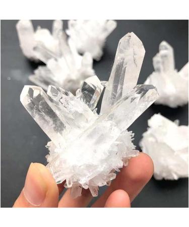 Gemstone Decoration Natural White Clear Cluster Quartz HealthStone Raw Point Specimen Home Decor Raw Stone ningxiao - Buy Online on GoSupps.com