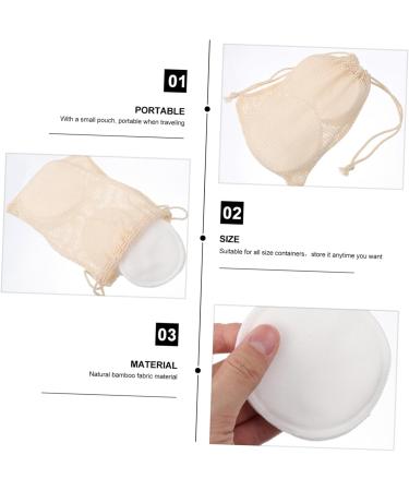 DOITOOL 1 Set Cleansing Pad Reusable Makeup Remover Pads with Holder Face Cotton Rounds Cotton Pads for Makeup Removal Reusable Facial Cotton Pads Face Wash White Bulk 8.5X8.5cm White - Buy Online on GoSupps.com