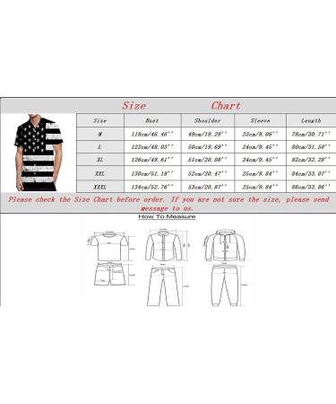 Men's Patriotic American Flag 4th of July Button Down Shirt - Black, Medium - Buy Online on GoSupps.com