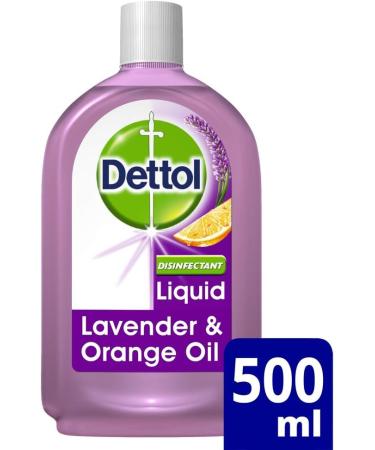 Dettol Disinfectant Liquid Lavender & Orange Oil 500ml - Pack of 1 | Powerful Cleaning Solution - Buy Online on GoSupps.com