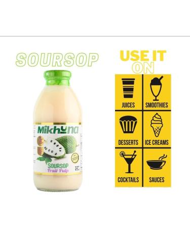 WanaBana Soursop Fruit Pulp Pack of 6-500g per Unit for Juice Smoothies Desserts Ice Cream Cocktails Sauces - Buy Online on GoSupps.com