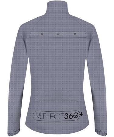 Proviz Women's Reflect 360+ Jacket - Silver-Grey | High Visibility Waterproof Ideal for Cycling & Running | International Shipping Available - Buy Online on GoSupps.com