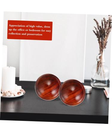 Lurrose 6-Piece Carnival Baoding Balls | Chinese Zen Meditation & Massage Balls - Stress Relief & Hand Training Tools in Rosewood - Buy Online on GoSupps.com