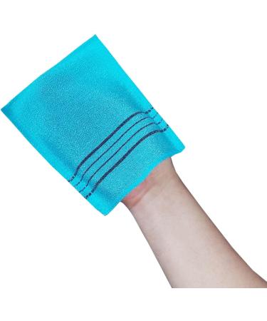 Korean Exfoliating Bath Washcloth Mitts - Dead Skin Remover Body Scrubber Sky Blue & Pink (Set of 20) - Best for Smooth Skin - Buy Online on GoSupps.com