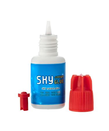 2 Pack Sky Glue S+ Professional Eyelash Extension Glue - Extra Strong Adhesive for Long Lasting Lash Extensions - 6-7 Weeks Retention - 1-2s Dry Time - Semi Permanent Black Glue - 2 Bottles 5ml Ea - Buy Online on GoSupps.com