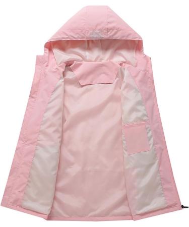 oelaio Women's Fashion Casual Long Sleeve Hooded Casual Outwear & Jackets Pink Large - Buy Online on GoSupps.com