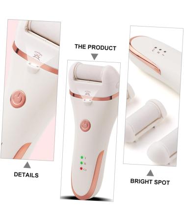 Housoutil 1pc Electric Foot Electrical Tools Electric Foot Scrubber Pedicure Tools Waterproof Foot Foot Scrub Tool Dead Charging Mode Accessories Abs White - Buy Online on GoSupps.com
