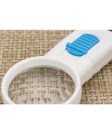 Magnifiers LED Light 6X Handheld Magnifying Glass Reading Magnifier 66mm No Distortion Optics HD Glass Lens Compatible with Seniors Low Vision Reading Books Pages Magazines Newspap - Buy Online on GoSupps.com