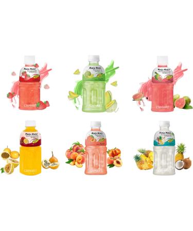 MOGU MOGU Assorted Fruit Juice with Nata De Coco 320mL (24 Bottles) Self Customised Flavours - Buy Online on GoSupps.com