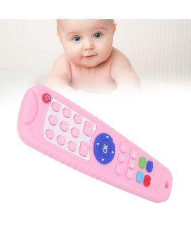 Soft Silicone Teether Toy for Babies - Pink Remote Control Design for Safe Gum Relief - Buy Online on GoSupps.com