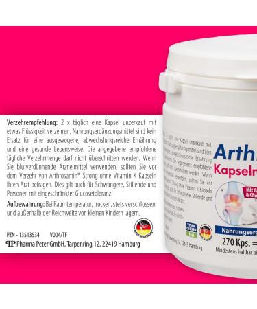 ARTHROSAMIN Strong Capsules - 270 Count | Vitamin K-Free Joint Support | International Shipping - Buy Online on GoSupps.com