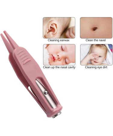 Gearmax Baby Nose Cleaning Tweezers Safety Round-Head Baby Ear Nose Navel Cleaner Clip Tool - Buy Online on GoSupps.com