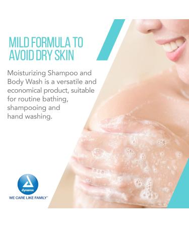 Dynarex Shampoo and Body Wash - Unisex Moisturizing All-in-One Shampoo Body Wash for Skin & Hair - Mild Formula for Sensitive Skin - Tropical Scent - 8 oz. 48 Bottles/Case (Packaging May Vary) - Buy Online on GoSupps.com