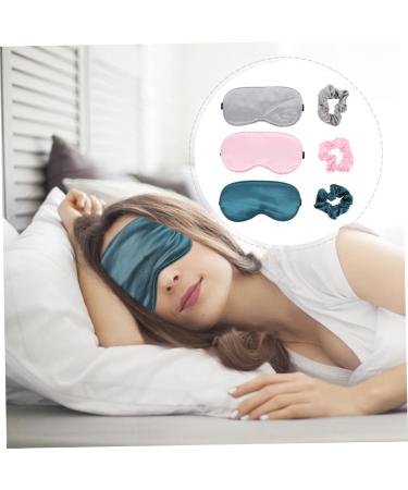 Shop Minkissy Eye Mask & Hair Ring Satin Sleeping Masks Shading Blindfolds & Travel Accessories for Ultimate Comfort - Buy Online on GoSupps.com