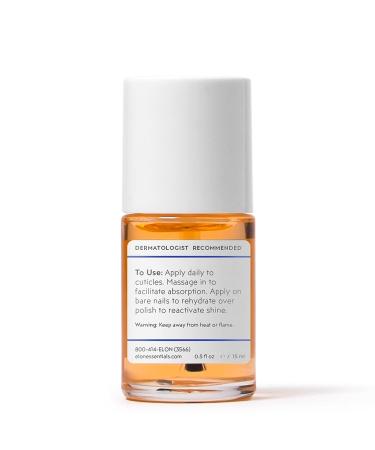 Elon Essential Cuticle Oil with Almond Oil, Jojoba Oil, Vitamin E - 0.5 oz - Dermatologist Recommended Nail Hydration - Buy Online on GoSupps.com