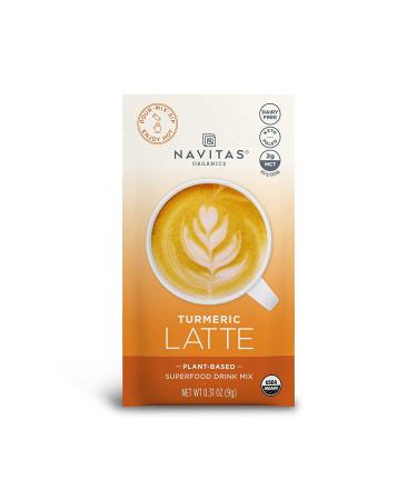 Navitas Organics Turmeric Latte Powder | Organic, Non-GMO, Dairy-Free | 10 Single Servings (3.1 oz) - Buy Online on GoSupps.com